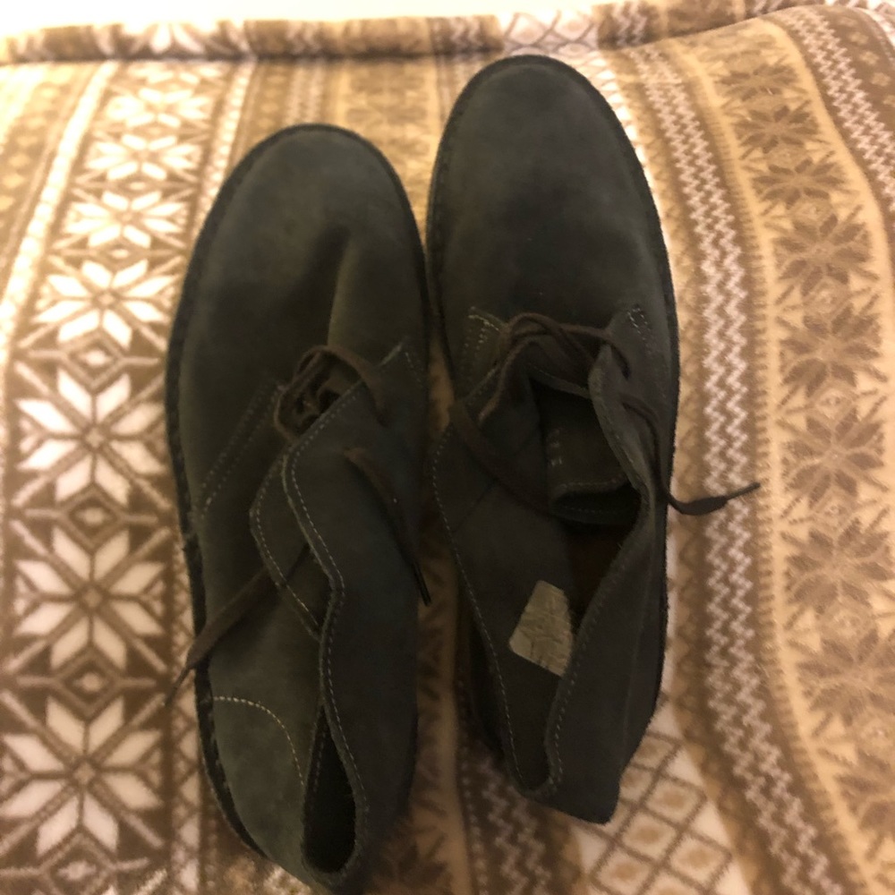 J. Crew Suede Chukka boots, Rubber soles.